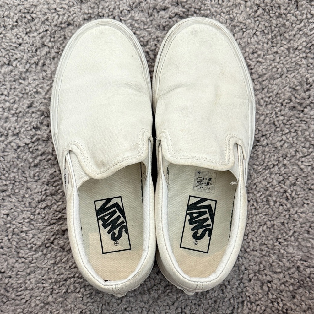 Vans Classic White Slip-On Shoes